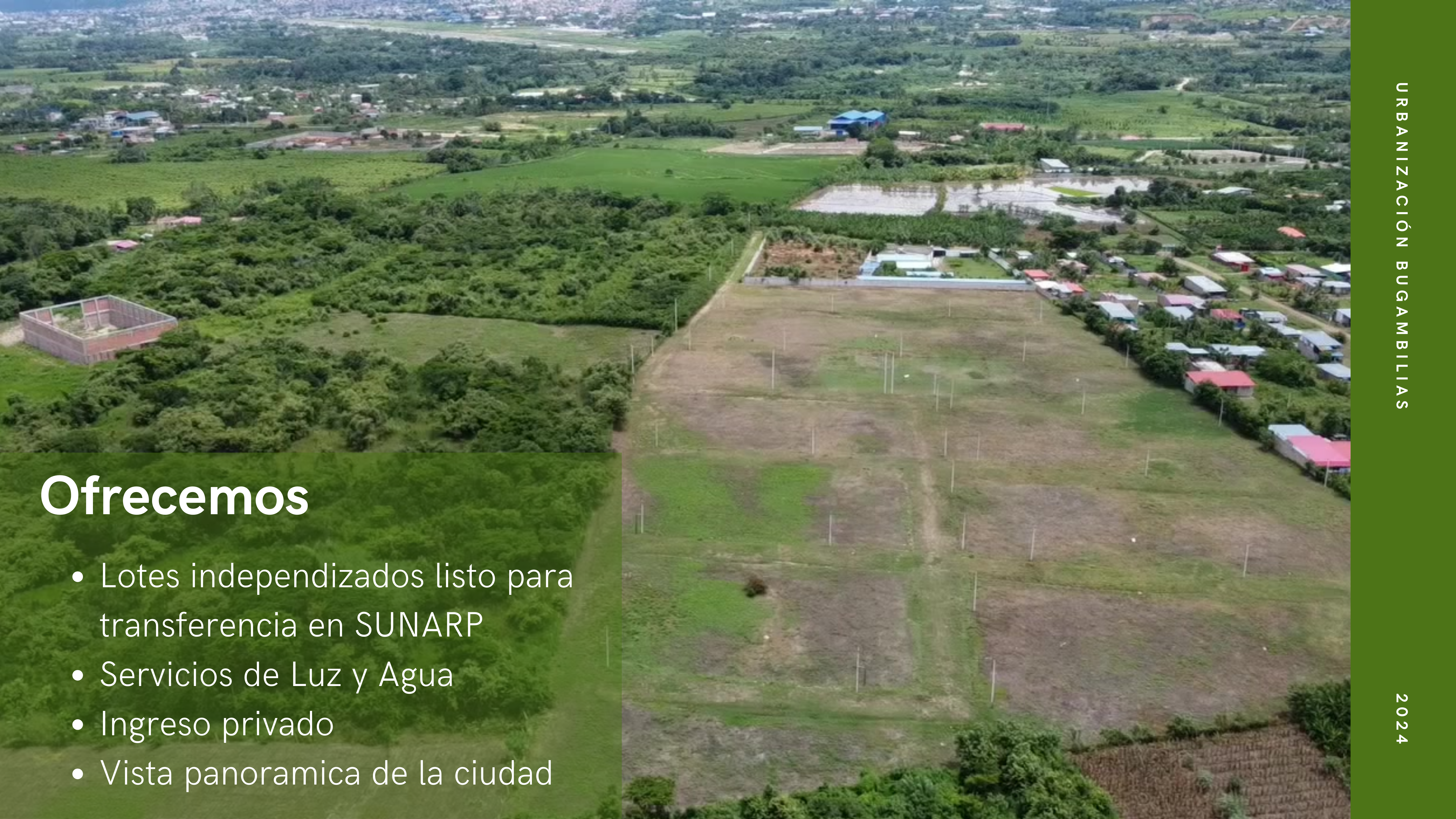 Lotes Urbanos en Urb. Bugambilias Tarapoto Con vista panoramica
